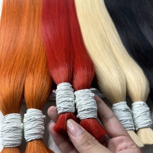 Extensiones de Cabello Vietnamita Virgen 100% Natural, Liso, Rojo Claro, de un Solo Donante - Product Image 1