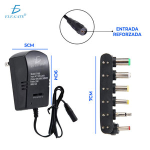 <b>Universal</b> 30W AC <b>Adapter</b> 3V/4.5V/5V/6V/7.5V/9V/12V Output PC Material <b>Plug</b>-In Connection RoHS Certified for Laptop LED Light Use - Product Image 2