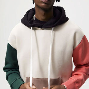 Sweats à capuche pour hommes avec épaules tombantes haute qualité pulls surdimensionnés décontractés sweats à capuche en coton personnalisé pour hommes - Product Image 3