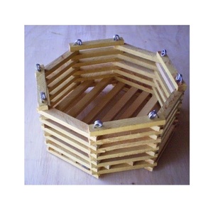 Seau en bois jardinière de ferme vintage faite à la main solution de stockage décorative écologique pour la maison jardin bureau et usage extérieur - Product Image 4