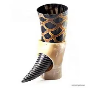 Cuerno de búfalo de alta calidad bebiendo con taza vikinga para beber a precio mayorista por Crescent Crafts - Product Image 3
