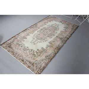 Tapis turc vintage 3,8x6,9 pieds, tapis camouflage marron - Product Image 3