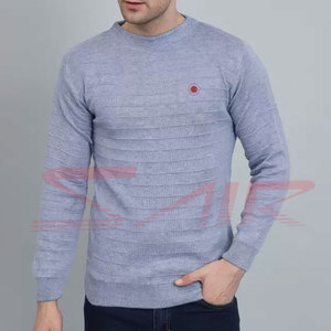 Custom High Quality Men's Sweatshirt Latest Design 100% Cotton Plain Dyed Loose Long Sleeve <b>Crewneck</b> for Winter - Product Image 1