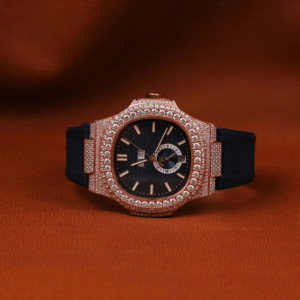 Reloj de pulsera deportivo antiguo para hombre hecho a mano corte brillante Leb crecido diamante helado estilo Hip Hop redondo analógico Edición Limitada - Product Image 6