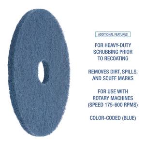 Discos de Fregado Azules Boardwalk de 16 Pulgadas, 5 por Caja - Productos de Limpieza Comercial - Product Image 5