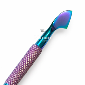 Empujador de Cutículas Profesional de Doble Punta, Arcoíris, Acero Inoxidable, Agarre Antideslizante, Resistente al Óxido, para Manicura, Pedicura y Limpieza de Uñas - Product Image 2