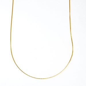 Collar de cadena de arco liso de oro de Plata de Ley 925 de lujo, Joyería Moderna elegante para hombres y mujeres, bodas de declaración elegantes - Product Image 2