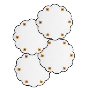 ผ้ารองจานตกแต่งบ้านหรูหรา พร้อมงานปักที่ประณีต สำหรับการรับประทานอาหารที่หรูหรา ใช้ซ้ำได้ ซักได้ - Product Image 2