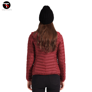 Dernière veste d'équitation pour femmes coupe ajustée doudoune couleur unie fermeture éclair respirante et belle prix de gros - Product Image 3