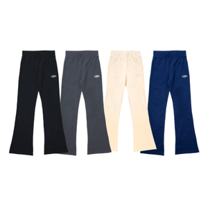Cordoncino coreano doppio nove pantaloni da Yoga con taglio a vita alta Athleisure da donna ad asciugatura rapida a 4 vie elasticizzato leggero svasato ampio con coulisse - Product Image 1