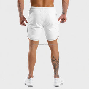 Pantalones cortos de gimnasio para hombre, ropa de entrenamiento de tela personalizada de alta calidad, 7 pulgadas, informal, delgado, con tu Logo, servicio OEM - Product Image 6