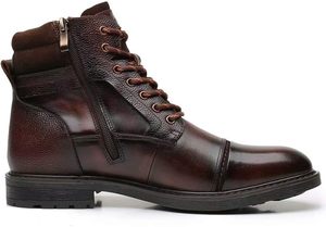 รองเท้าบูทหนังแท้คุณภาพสูง สไตล์ลำลองสำหรับผู้ชาย ดีไซน์ทันสมัย สวมใส่สบาย มีซิป ราคาขายส่ง - Product Image 3