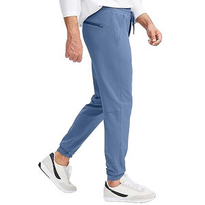 กางเกงผ้าลูกฟูกอบอุ่นลำลองสำหรับผู้ชายวิ่งออกกำลังกายยิมกอล์ฟกันลมกันน้ำมี3กระเป๋าซิป - Product Image 2