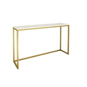 Mesa de decoración atractiva para cafetería y restaurante con acabado dorado y mármol, ideal para mobiliario de hotel y restaurante. - Product Image 4