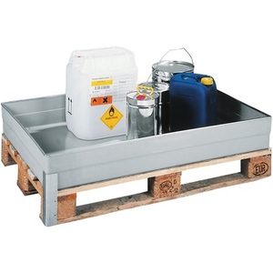 Bandeja de Contención de Derrames de GRP de 150L, 1200x800x165mm, Equipo de Almacenamiento de Productos Químicos CEMO, Sin Soportes de Montaje - Product Image 1