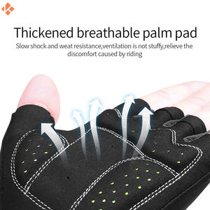 Nouveaux gants de cyclisme mi-doigts respirants et résistants à l'usure pour hommes et femmes, idéaux pour les sports de plein air et le cyclisme sur route - Product Image 3