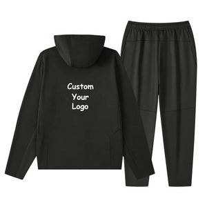 Ensemble de survêtement de sport respirant à manches longues pour homme, avec logo personnalisé, grande taille, pour la gym et le fitness - Product Image 2