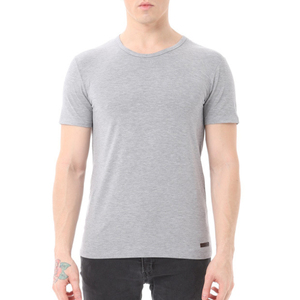 2026 Summer dry fit sports gym cotton blank plain <b>stretch</b> <b>men</b> round neck 100% bamboo t shirt - Product Image 4