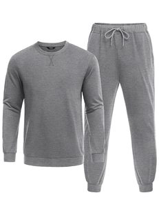 Vêtements de marque écologiques, respirants, en coton et polyester, pull-over, jogging, pantalon de survêtement, ensemble de survêtement pour homme, le meilleur - Product Image 2