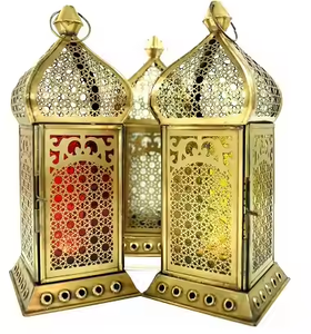 Vintage Iron <b>Candle</b> <b>Lantern</b> for Indoor and Outdoor Home Decor Christmas LED Light Source <b>Lantern</b> by decor impex - Product Image 1