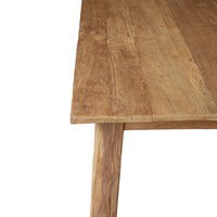 Mesa de Comedor de Madera de Teca Sólida para Banquetes, Restaurantes, Hoteles, Villas, Resorts, Cafés, Mobiliario Comercial para Hostelería, Venta al Por Mayor