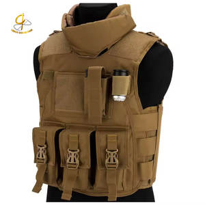 เสื้อกั๊กยุทธวิธีหลายกระเป๋าที่ระบายอากาศได้ดีทนทานพร้อมสายรัดปรับได้พร้อมโลโก้ของตัวเอง - Product Image 4