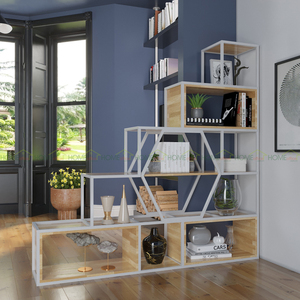 Rubber Wood Ladder <b>Shelf</b> 180x34x180cm for Home Decor KTB68054 - Product Image 5