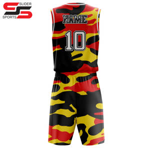 Maillots de basket-ball personnalisés vêtements de basket-ball pour hommes sublimation complète respirant jeunesse ensemble complet uniforme de basket-ball Kits complets - Product Image 2