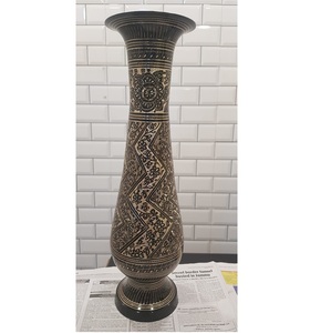 Modern Style Brass Finish Metal Flower Vase Great Quality <b>Table</b> <b>Centrepiece</b> for Wedding Events or Home Decor - Product Image 4