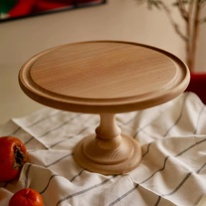 Support à gâteau en bois de style campagnard, idéal pour la décoration intérieure de style rustique - Product Image 1