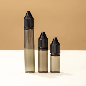 Offre en gros : flacon compte-gouttes en plastique PET cylindrique de 120 ml, mini, durable, <span class=keywords><strong>teinte</strong></span> foncée, pour présentation en magasin - Product Image 1