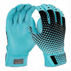 Gants de frappe de baseball personnalisés, prix de gros, dos en mesh, paume en cuir de chèvre durable, logo personnalisé, gants de frappe de softball - Product Image 6