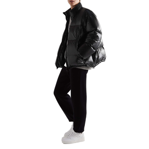 High Quality Waterproof Eco-Friendly 100% Down Puffer Winter Coat Outdoor Thick Black Shiny Plus Size Casual Zipper Mens <b>Jacket</b> - Product Image 2