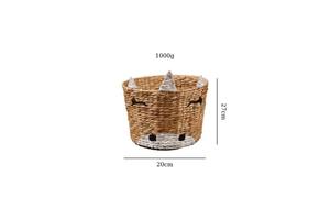 Panier en jacinthe d'eau licorne fait main, panier de rangement, vente en gros, écologique, fabriqué au Vietnam - Product Image 2