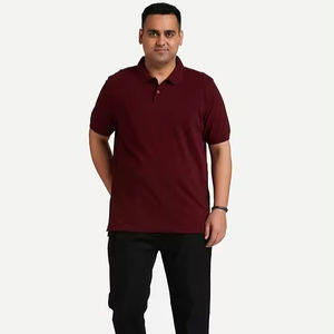 2024 <b>Summer</b> High Quality Knit Canvas <b>Men's</b> for <b>T</b>-<b>shirt</b> Custom Logo Breathable Casual Turn Collar Solid Design Eco-Friendly - Product Image 1