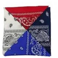 Bandana carré en coton imprimé, design personnalisé, écharpe cadeau, mode, multifonctionnel, faible MOQ, fait main, unisexe, fabricant, séchage rapide, quatre couleurs