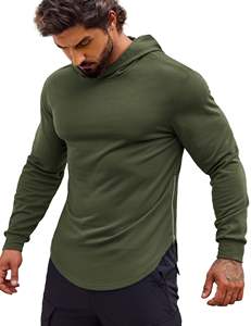 Sweat-shirt de sport ajusté à manches longues pour homme, vêtements de fitness pour la musculation, entraînement, style de vie actif - Product Image 1