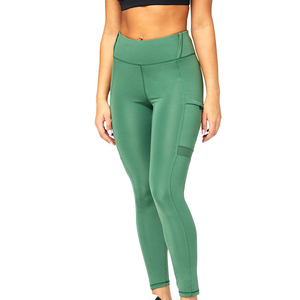 Mallas de mujer lisas en blanco para fitness en color sólido, mallas y pantalones de entrenamiento para correr para mujer, ropa de gimnasio - Product Image 1