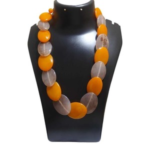 Kaimei 2025 Women's Necklace Minimalist Resin Beaded Round Big Red Cherry Collar Chain Bohemian Style Fashion Jewelry for Gifts - Product Image 1