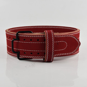 GAF Ceinture d'haltérophilie professionnelle en cuir véritable de couleur noire pour hommes et femmes - Product Image 4