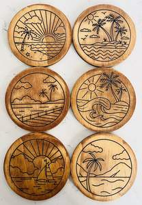 À PROPOS DE BOIS COASTER ROND TAILLE PERSONNALISÉE À la main pour les articles de table et de cuisine en gros de haute qualité du Vietnam - Product Image 4