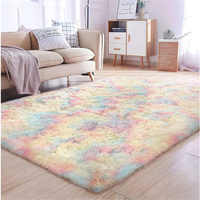 Tapis d'appoint personnalisé en soie et laine Fluffy Masterpiece, à poils de 5-6 mm, tapis de qualité supérieure à motif abstrait, moelleux, pour suite de chambre de luxe pour adolescents