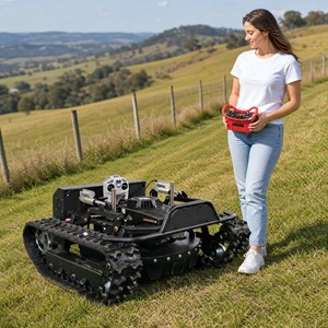 Cortacésped a <span class=keywords><strong>gasolina</strong></span> <span class=keywords><strong>autopropulsado</strong></span> de 4 tiempos y 270 cc, 8 HP, con control remoto RLD RCC-50, cuchilla plana para mulching de 120 mm, el más vendido - Product Image 1