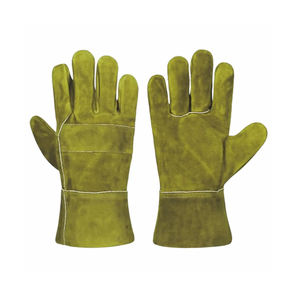 PRECIO BARATO Guantes de soldadura de cuero de doble palma Guantes de ajuste de aparejo Guantes de cuero de protección de seguridad para manos para hombres - Product Image 3