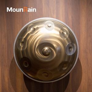 Mountain Rain 22-Zoll Handpan Trommel Musikalische Tonleiter Stahlzungentrommel mit kostenloser Tasche und Schlägeln Kristall-Handwerksprodukt - Product Image 2