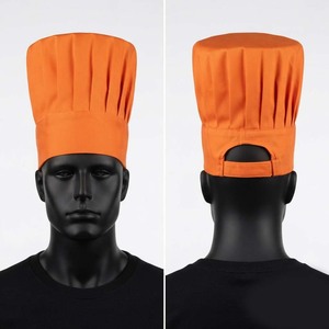 Gorro de Chef Premium de 80 GSM, No Tejido, Poliéster/Algodón, Impermeable, Negro, con Panel Plegado, Ajustable, Bordado Personalizado, para Restaurante/Bar - Product Image 2