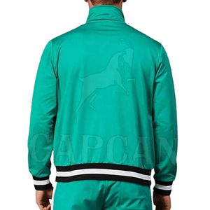Conjunto de chándal de Jersey de peso pesado para hombre, ropa de calle lisa de Pekín personalizada para invierno, solo opciones de talla grande - Product Image 4