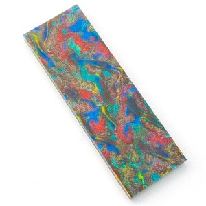 Escamas de mango de cuchillo de resina hechas a mano de calidad superior resina epoxi personalizada en blanco para fabricación de cuchillos y proyectos de mango de bricolaje - Product Image 1