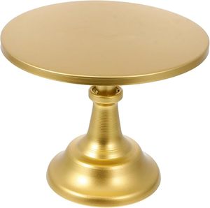 Premium Gold Metal Round Cake Plate with Stand for Wedding Event Party Home in Affordable Price From India - Product Image 3