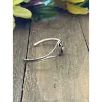 Bracelet manchette en argent sterling 925 fait main style Navajo avec turquoise, certifié par un tiers, idéal pour anniversaire et fiançailles